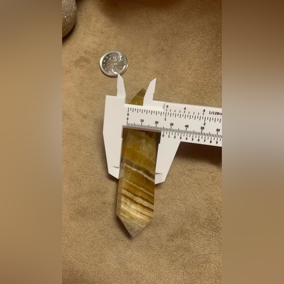 Yellow Golden Fluorite dt - Picture 9 of 10